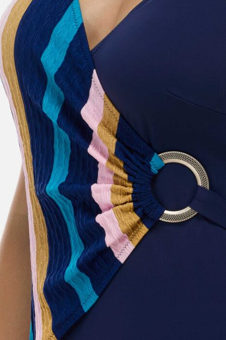 Ayyıldız 4306 Lacivert Desenli Toparlayıcı Mayo - 2