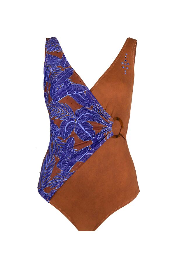 Ayyıldız 4306 Lila Kahverengi Toparlayıcı Kruvaze Mayo - 4