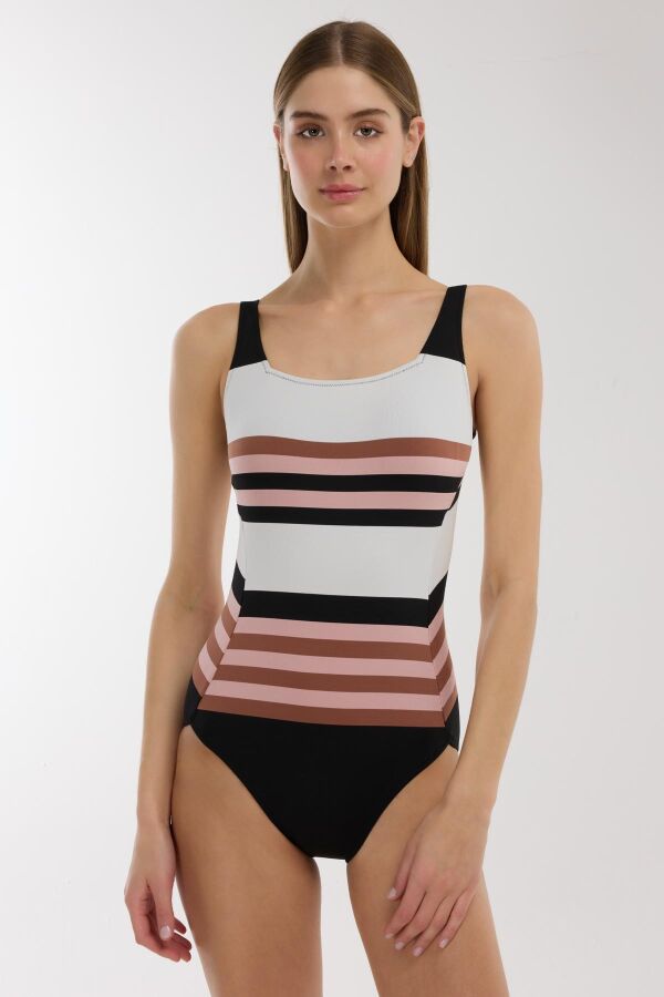 Ayyıldız 4310 Kahverengi Pembe Toparlayıcı Mayo - 1