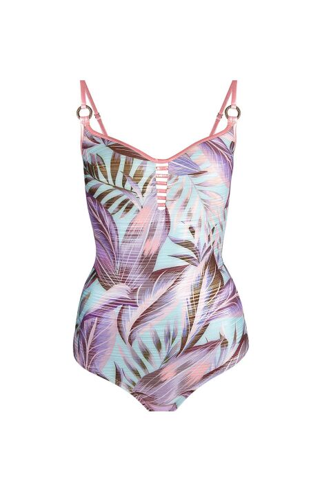 Ayyıldız 4312 Mavi Pembe Balkonet Toparlayıcı Mayo - 5