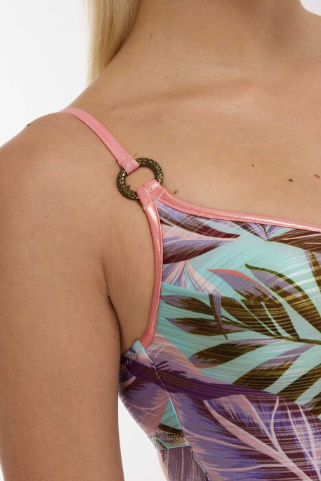 Ayyıldız 4312 Mavi Pembe Balkonet Toparlayıcı Mayo - 3