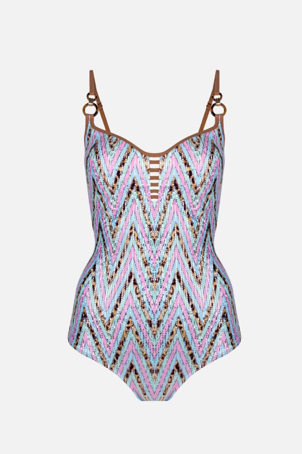 Ayyıldız 4312 Pembe Simli Mayo - 4