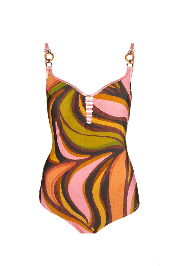 Ayyıldız 4312 Yeşil Kahverengi Balkonet Toparlayıcı Mayo - 4