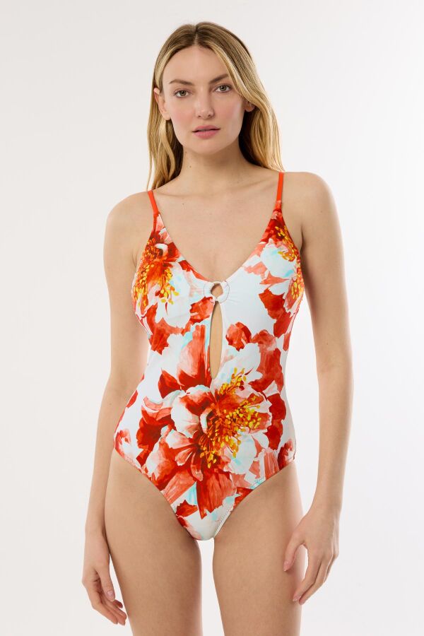 Ayyıldız 4313 Koral Desenli Mayo - 1