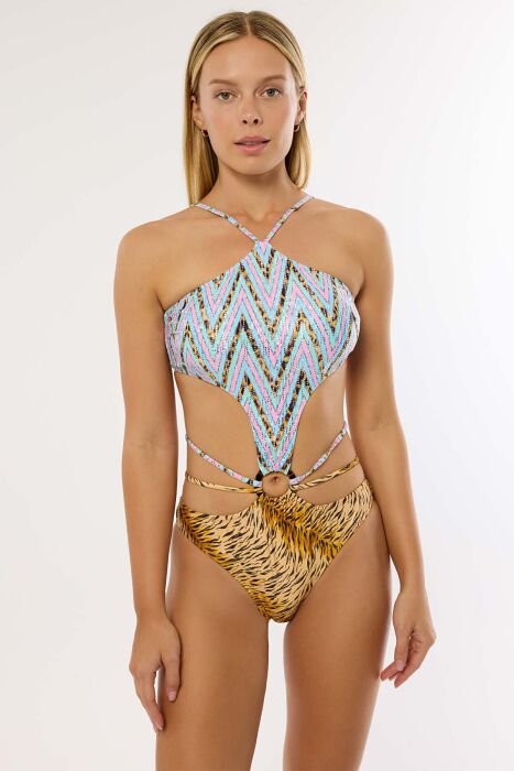 Ayyıldız 4317 Pembe Simli Mayokini - AYYILDIZ (1)