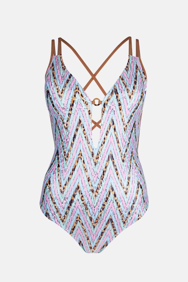 Ayyıldız 4319 Pembe Simli Mayo - 4