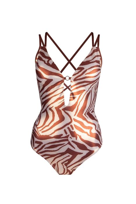 Ayyıldız 4319 Parlak Kahverengi V Yaka Mayo - 4