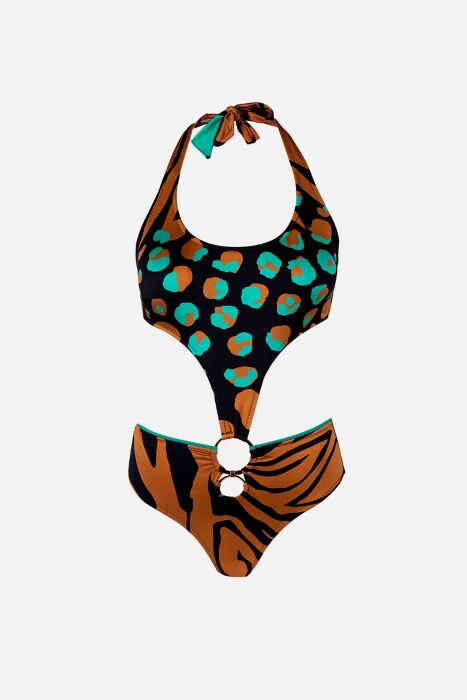 Ayyıldız 4325 Kahve Desenli Mayokini - 4