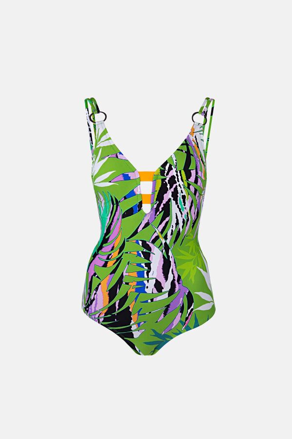 Ayyıldız 4332 Yeşil Desenli Mayo - 4