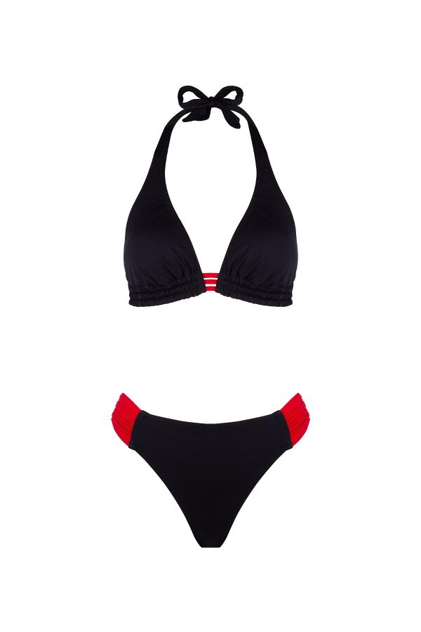 Ayyıldız 4509 Siyah Kırmızı Bikini Takımı - 4