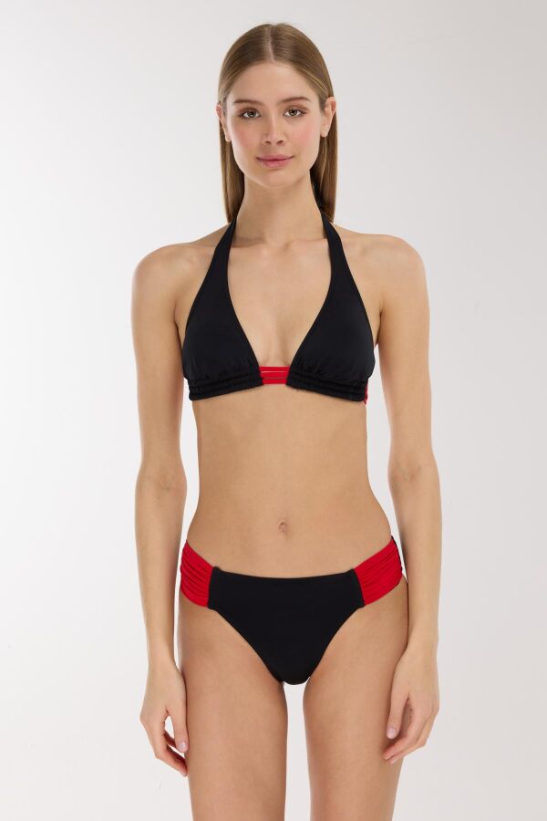 Ayyıldız 4509 Siyah Kırmızı Bikini Takımı - 1