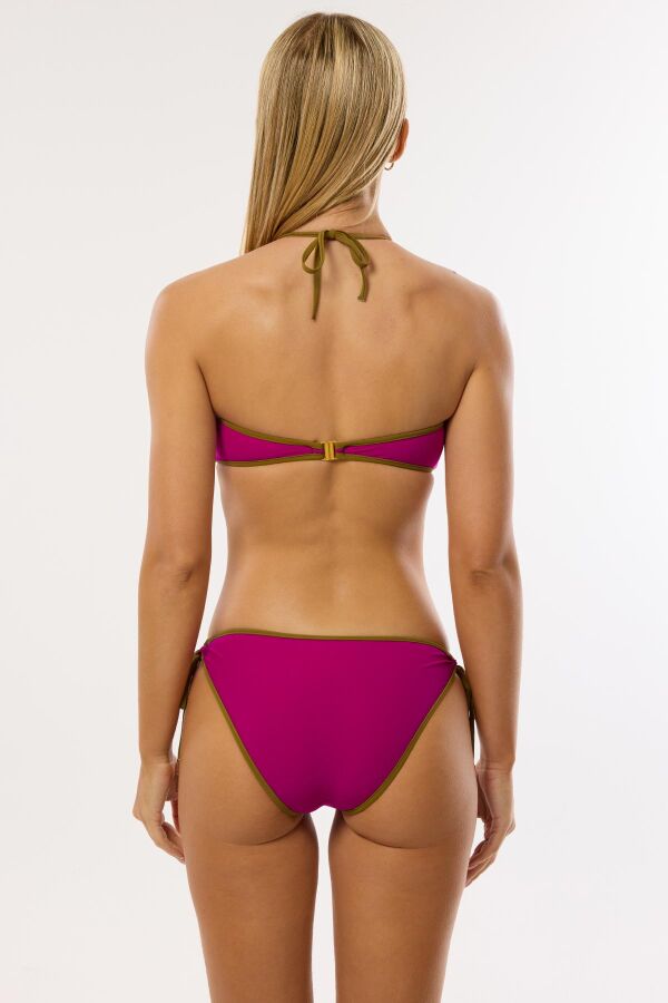 Ayyıldız 4517 Fuşya Straplez Bikini Takımı - 3