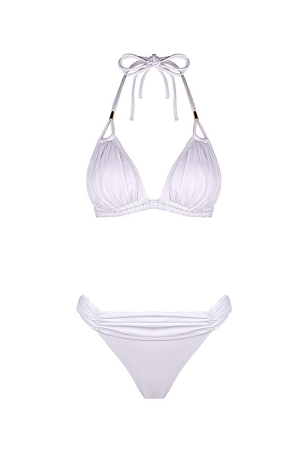 Ayyıldız 4521 Beyaz Üçgen Bikini Takımı - 5