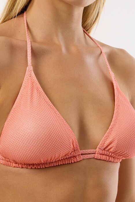 Ayyıldız 4524 Somon Simli Üçgen Bikini Takımı - AYYILDIZ (1)