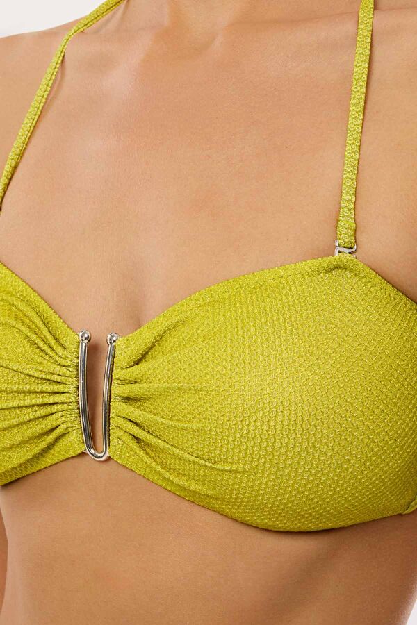 Ayyıldız 4526 Yeşil Simli Straplez Bikini Takımı - 3