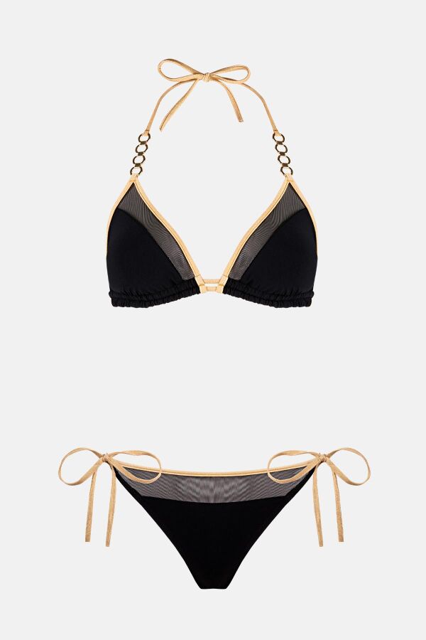 Ayyıldız 4530 Siyah Üçgen Bikini Takımı - 5