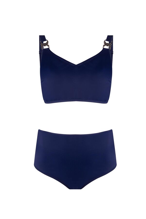 Ayyıldız 4532 Lacivert Büyük Beden Bikini Takımı - 4