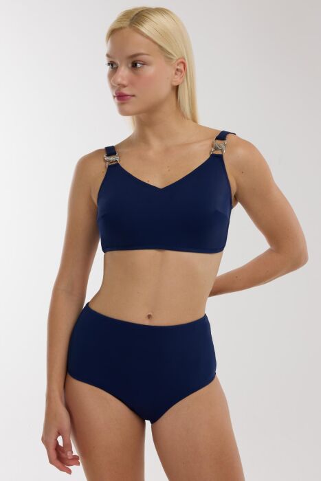 Ayyıldız 4532 Lacivert Büyük Beden Bikini Takımı - AYYILDIZ