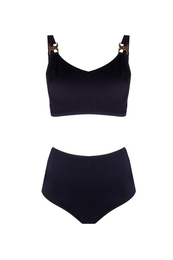 Ayyıldız 4532 Siyah Büyük Beden Bikini Takımı - 4