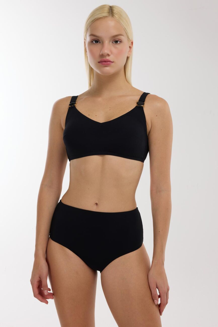 Ayyıldız 4532 Siyah Büyük Beden Bikini Takımı