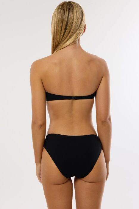 Ayyıldız 4600 Gümüş Yaldız Desenli Straplez Bikini Takımı - AYYILDIZ (1)