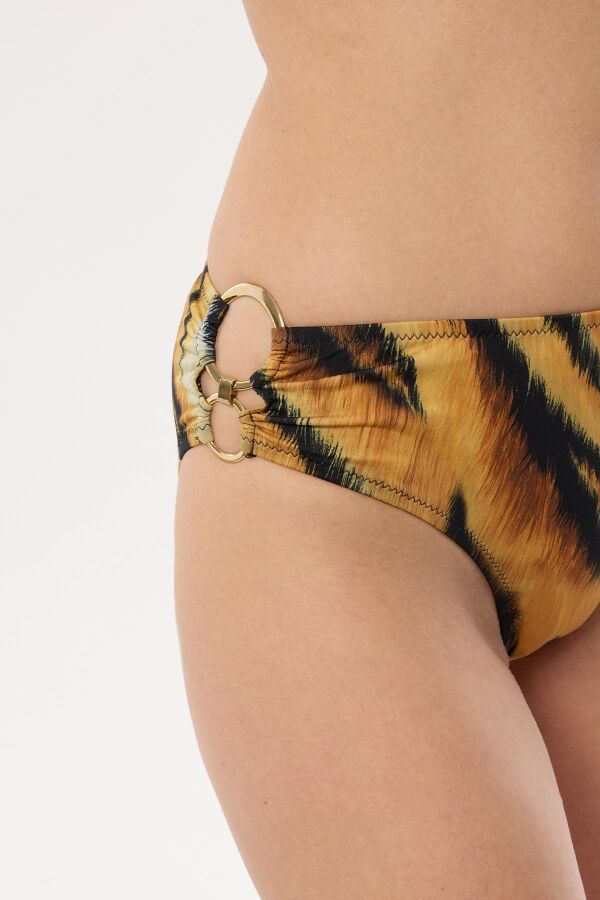 Ayyıldız 4600 Kaplan Desenli Straplez Bikini Takımı - 4