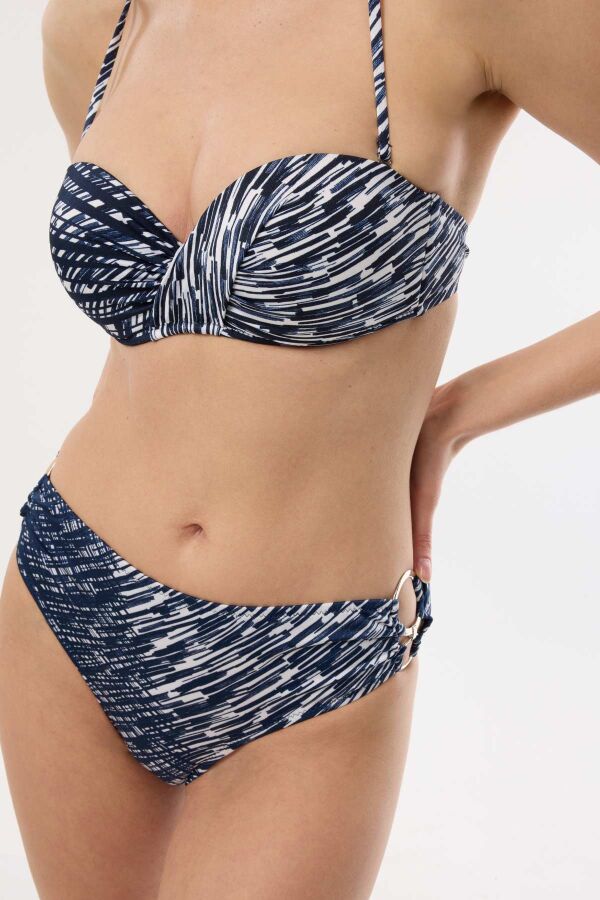 Ayyıldız 4600 Lacivert Straplez Bikini Takımı - 4