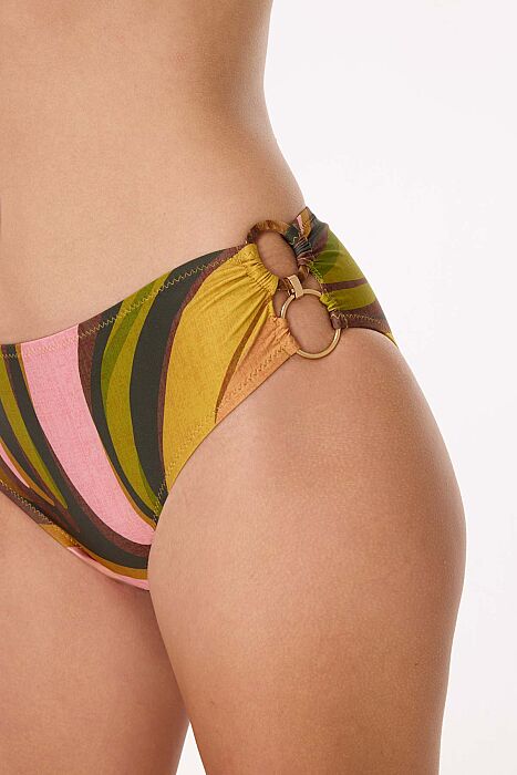 Ayyıldız 4600 Yeşil Kahverengi Straplez Bikini Takımı - AYYILDIZ (1)