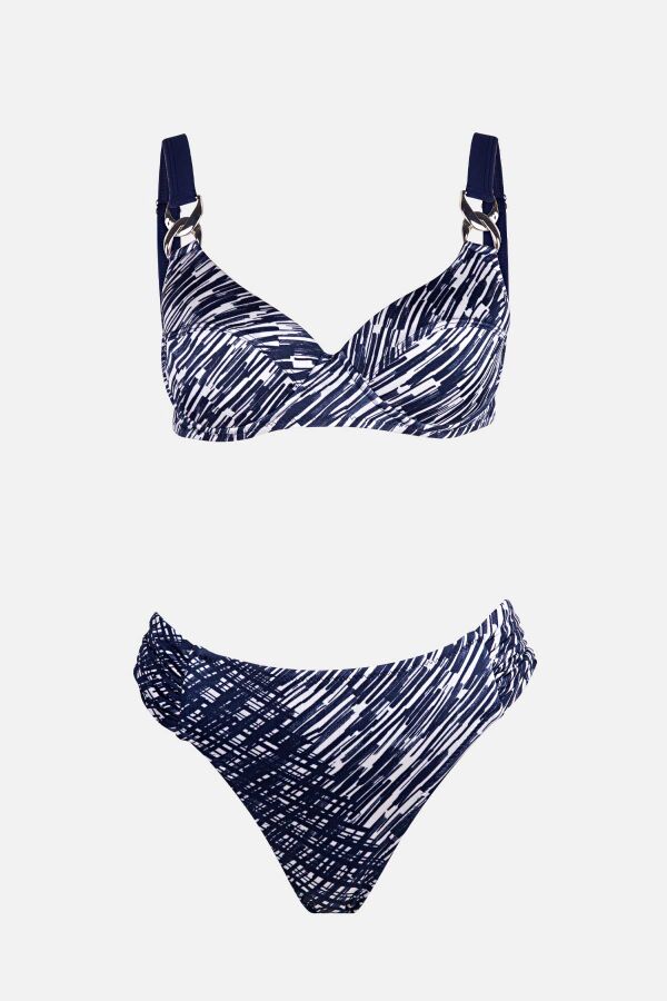 Ayyıldız 4601 Lacivert Desenli Bikini Takımı - 4