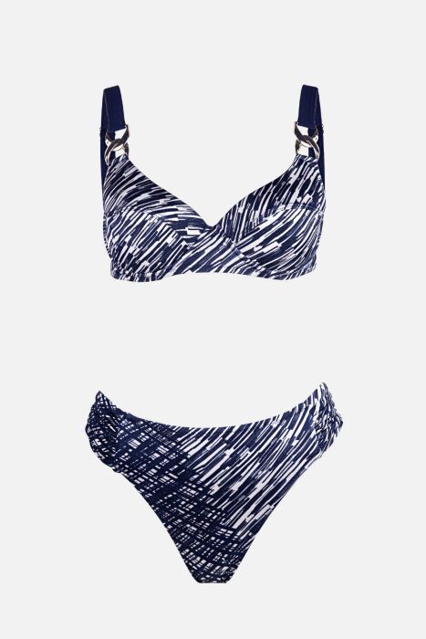 Ayyıldız 4601 Lacivert Desenli Bikini Takımı - 4