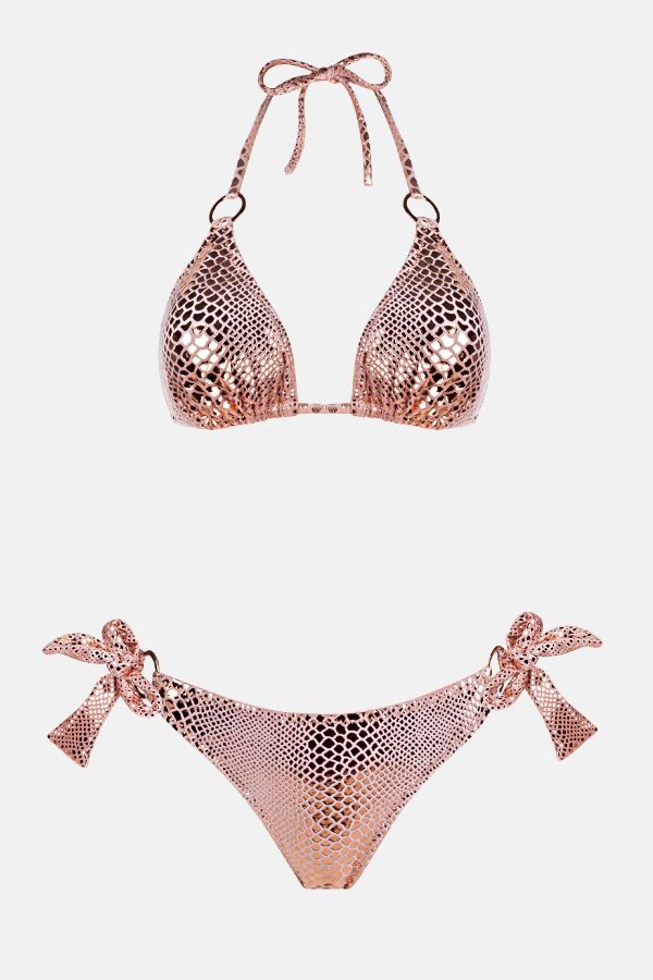 Ayyıldız 4602 Parlak Gold Bikini Takımı - 6