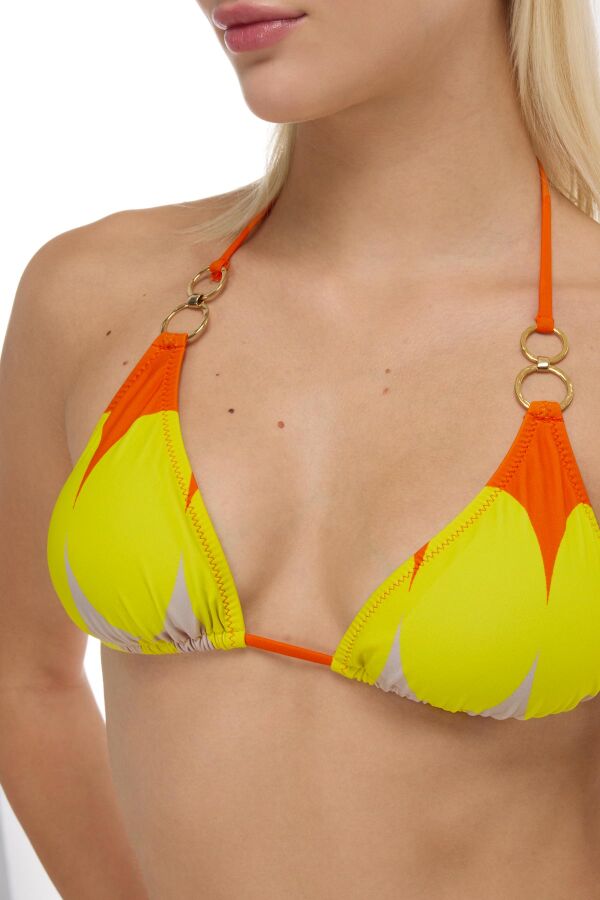 Ayyıldız 4602 Sarı Desenli Bikini Takımı - 2