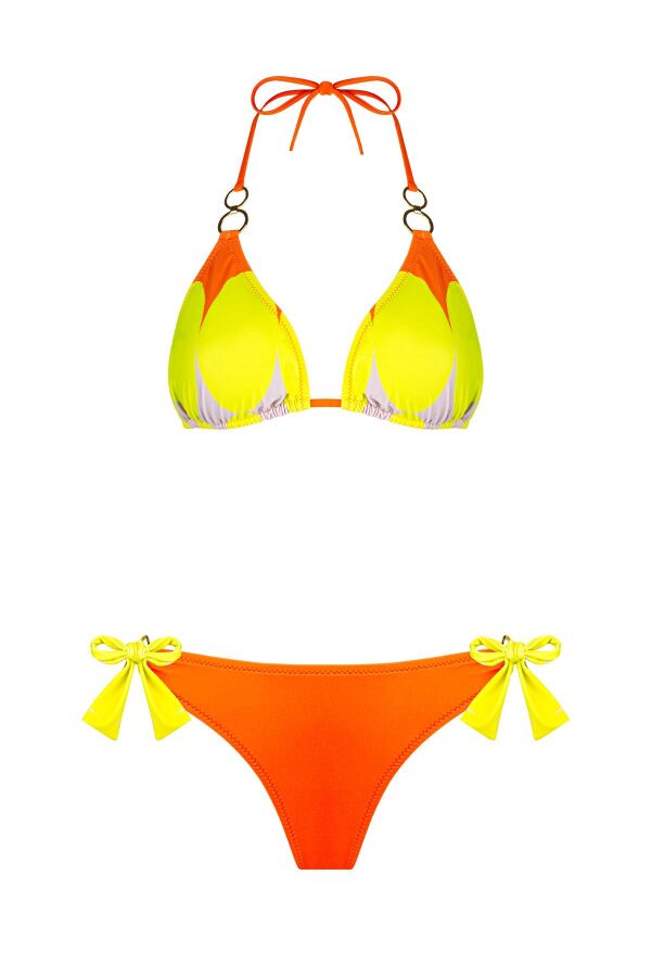 Ayyıldız 4602 Sarı Desenli Bikini Takımı - 5