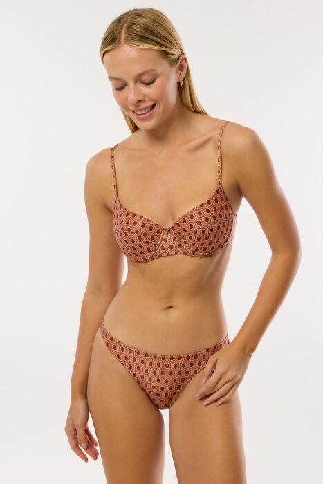 Ayyıldız 4603 Bronz Simli Bikini Takımı - AYYILDIZ