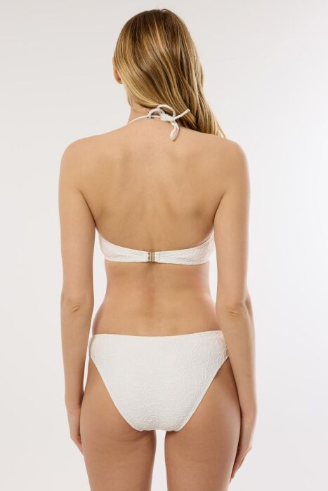 Ayyıldız 4604 Beyaz Straplez Bikini Takımı - 2