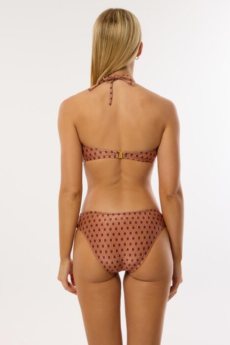 Ayyıldız 4604 Bronz Simli Straplez Bikini Takımı - 3