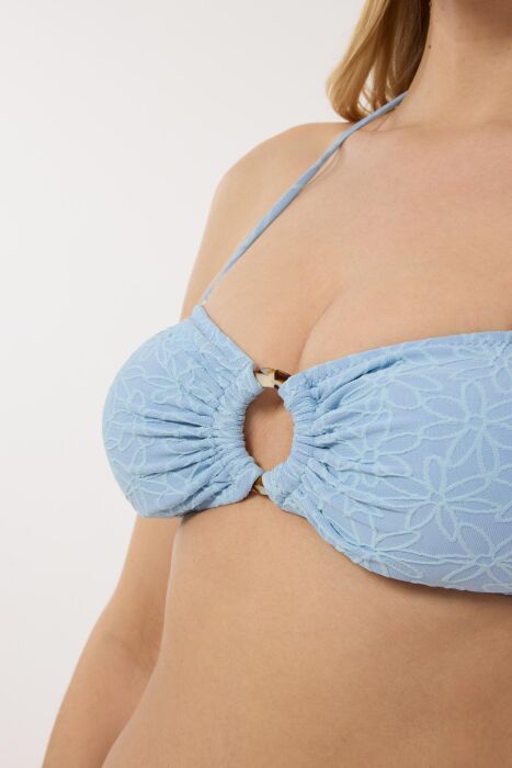 Ayyıldız 4604 Mavi Straplez Bikini Takımı - 4