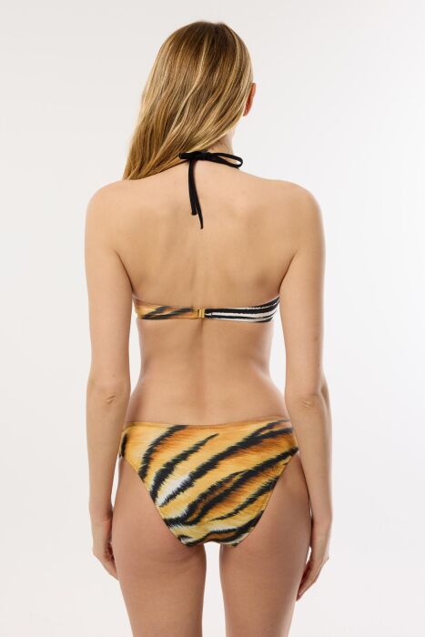 Ayyıldız 4610 Kaplan Desenli Straplez Bikini Takımı - AYYILDIZ (1)