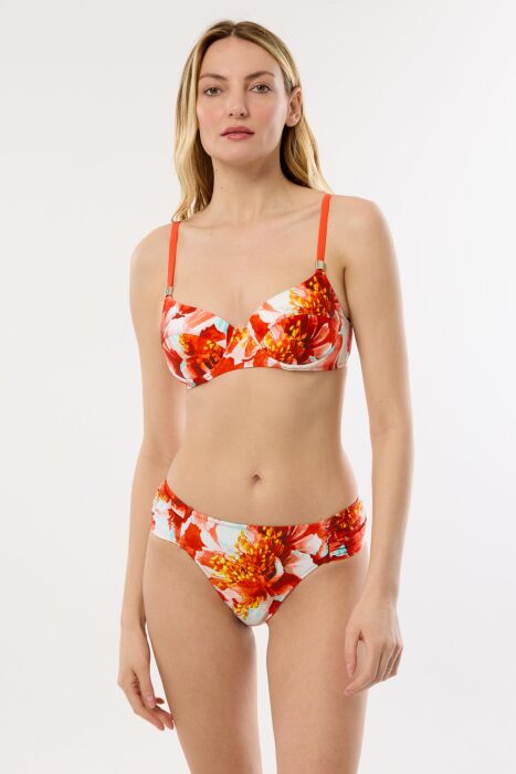 Ayyıldız 4611 Koral Desenli Bikini Takımı - 1