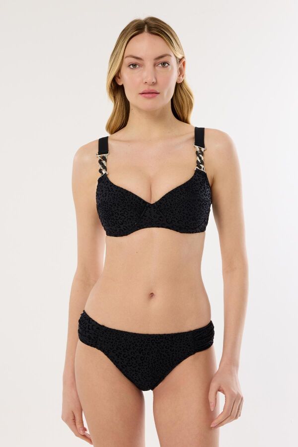 Ayyıldız 4601 Siyah Desenli Bikini Takımı - 2