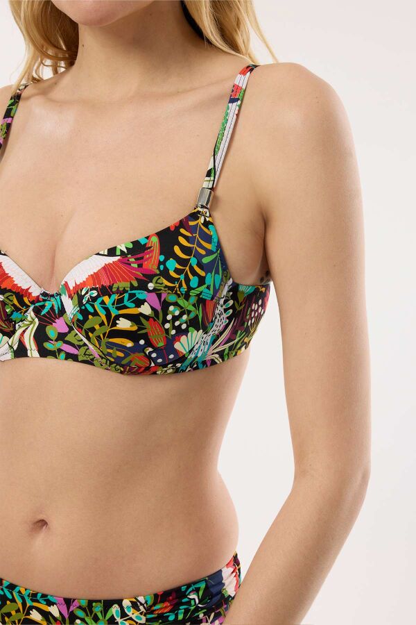 Ayyıldız 4611 Yeşil Desenli Bikini Takımı - 2