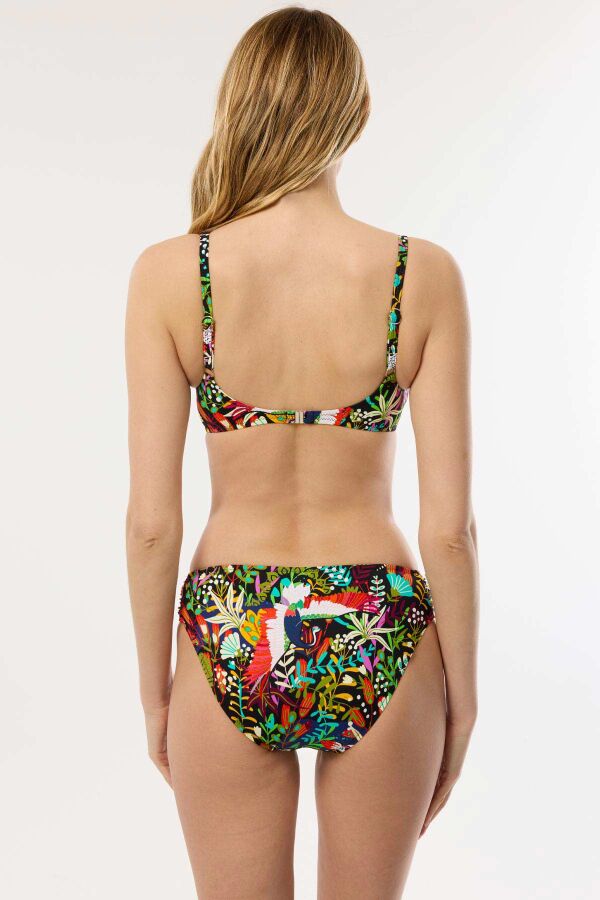 Ayyıldız 4611 Yeşil Desenli Bikini Takımı - 4