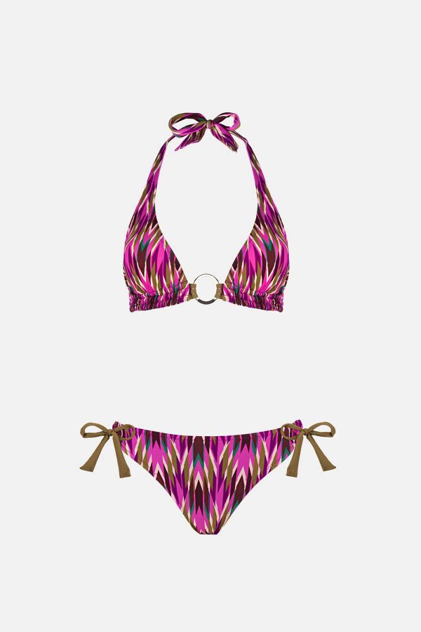 Ayyıldız 4612 Fuşya Desenli Bikini Takımı - 4