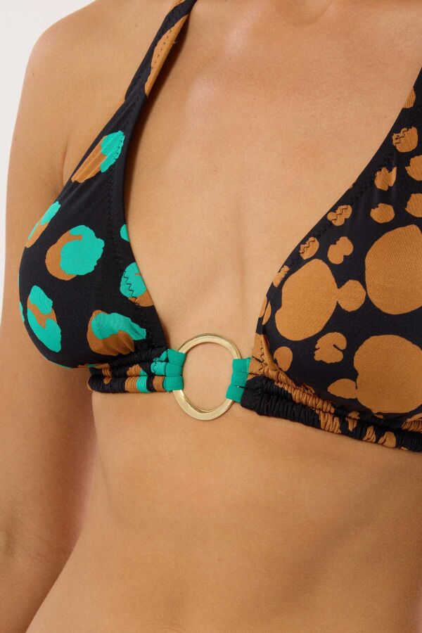 Ayyıldız 4612 Kahve Desenli Bikini Takımı - 3