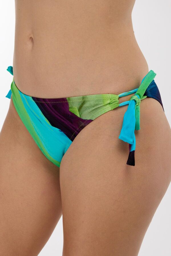 Ayyıldız 4612 Mavi Yeşil Desenli Bikini Takımı - 3