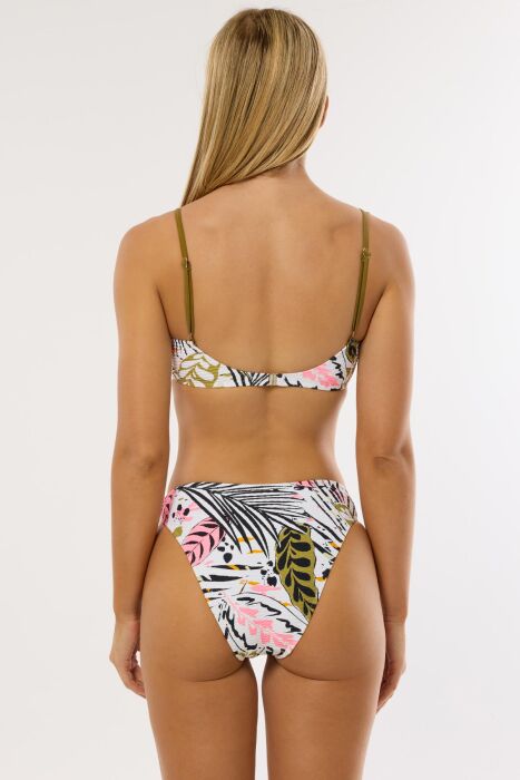Ayyıldız 4613 Beyaz Desenli Bikini Takımı - 2