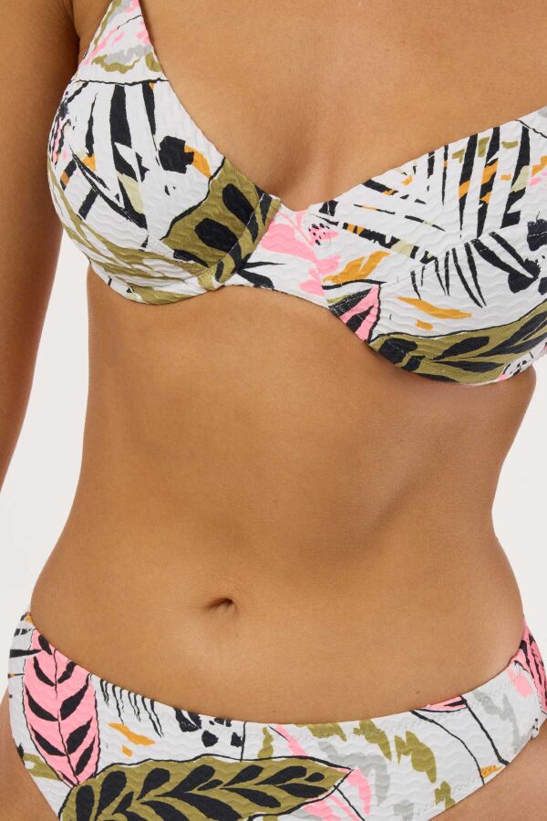 Ayyıldız 4613 Beyaz Desenli Bikini Takımı - 3