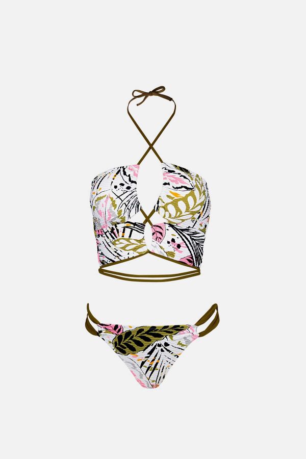 Ayyıldız 4614 Beyaz Bustiyer Bikini Takımı - 4