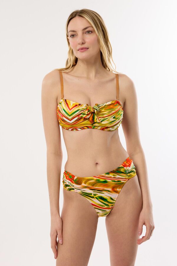 Ayyıldız 4624 Turuncu Kapsız Toparlayıcı Bikini Takımı - 1