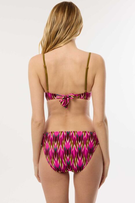 Ayyıldız 4627 Fuşya Balenli Toparlayıcı Bikini Takımı - 5